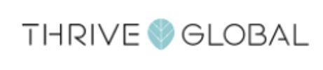logo for thrive global online publication