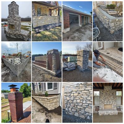 Examples of Brick & Stone Masonry Projects we have done!