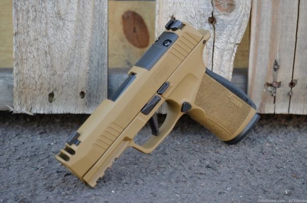 Sig P365X Macro Comp 365 X-Comp 17rd NS X-Werks Noveske Tiger Eye Brown New