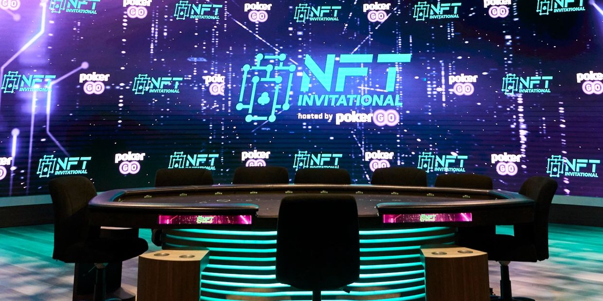 Final table setup: PokerGO NFT Invitational - December 2022