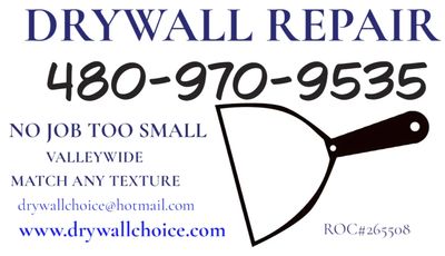 drywall repair contractor located in Gilbert, Arizona Best drywall contractor near me Chandler, Az