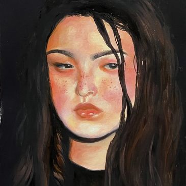 Oil painting - female portrait