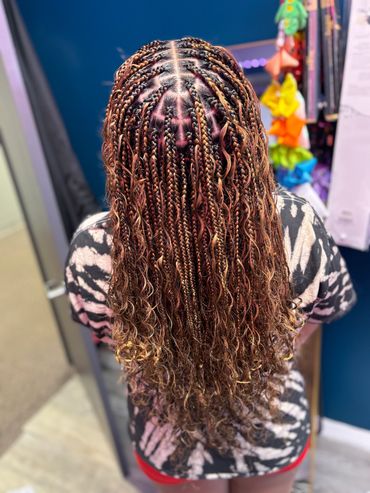 Small Bohemian Braids Box Braids  Goddess Braids Columbus Ohio