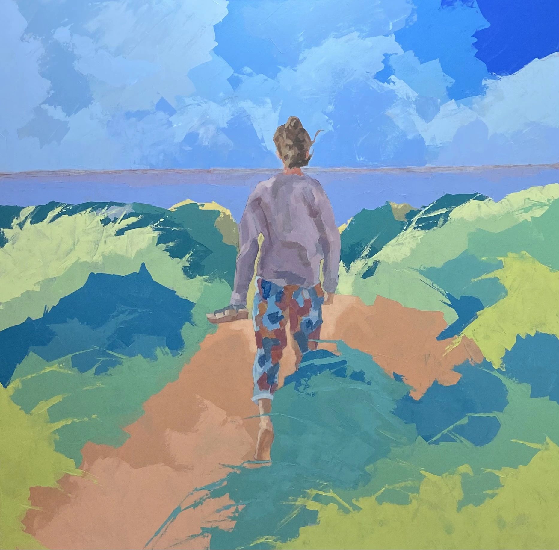 The Walk No2
Size: 105cm x 105cm
Price: £750