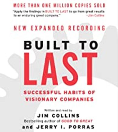 Book cover for Built to Last by Jim Collins & Jerry I. Porras