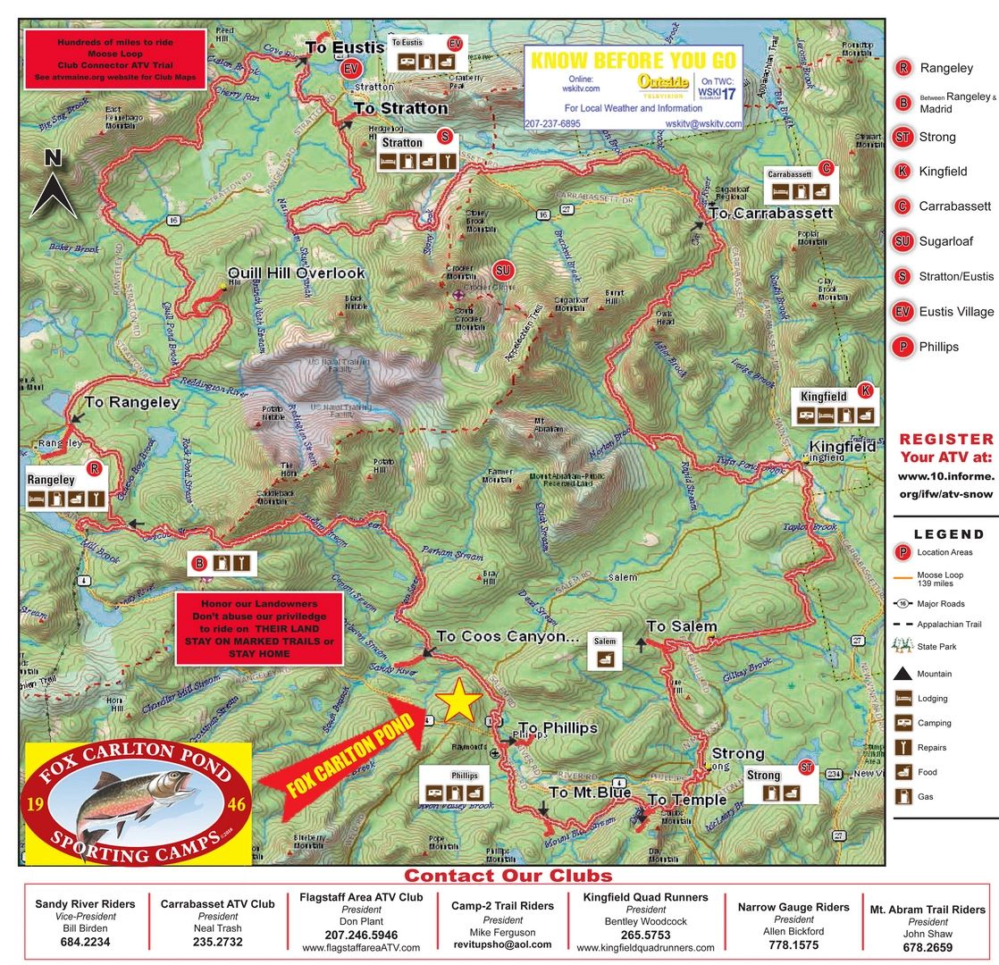 ATV Full Size Trail Map Fox Carlton Campground