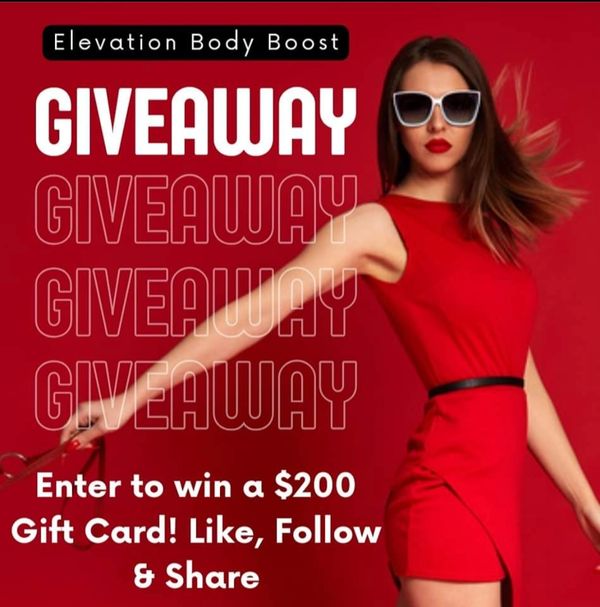 Win a $200 gift card to use towards service's on elevation body boost in Vancouver BC.