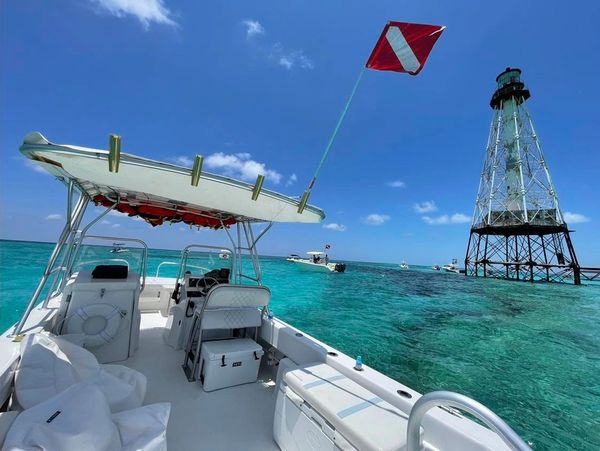 Boat charter at Alligator Reef