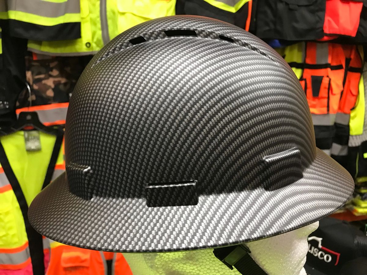 fiberglass hard hat full brim