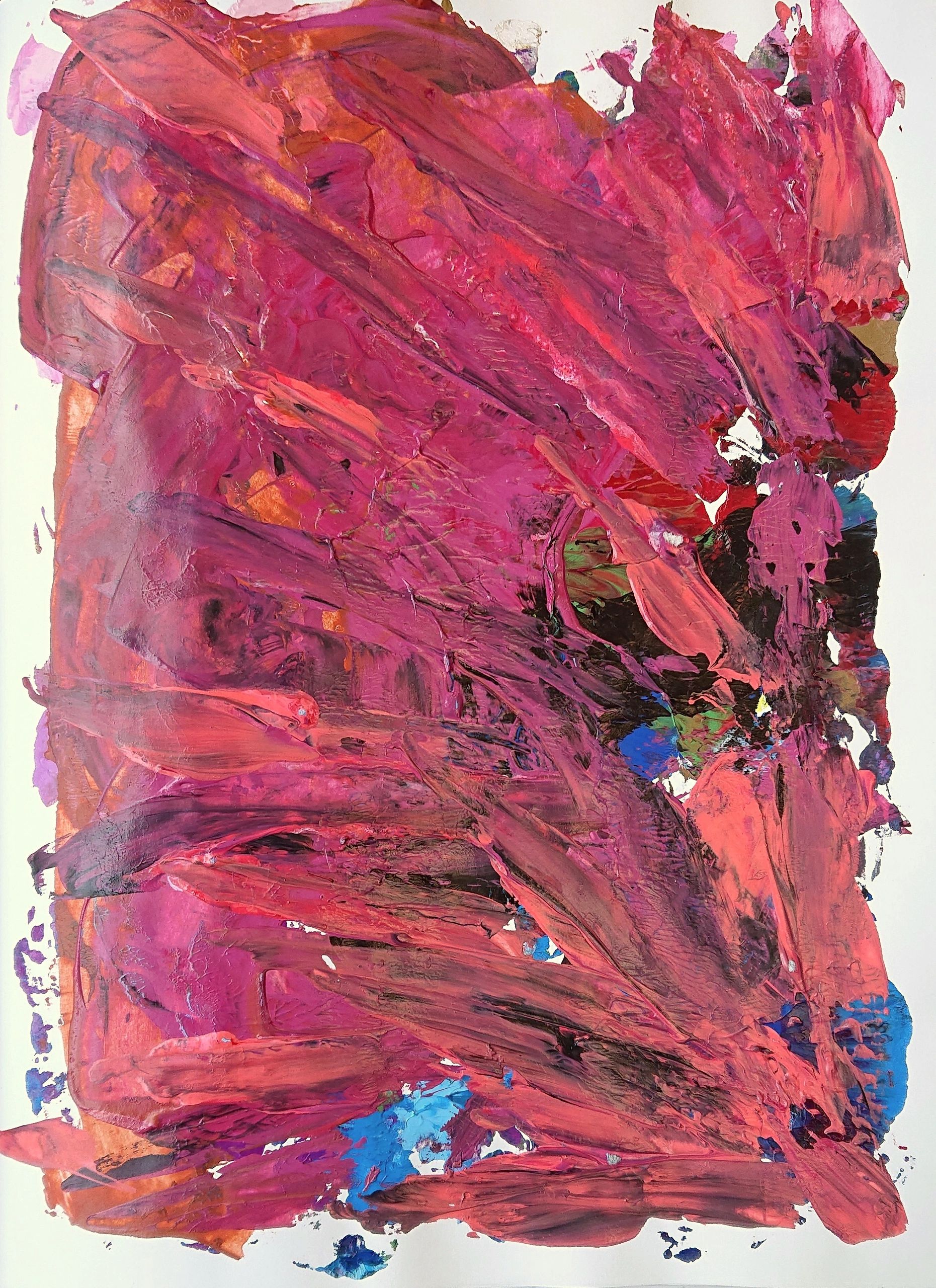 Residue Warmth, 2021, acrylic on paper