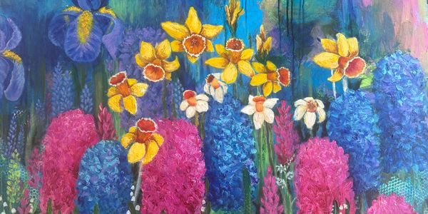 “Mama’s Garden”
Original Acrylic on Canvas
24” x 36” 