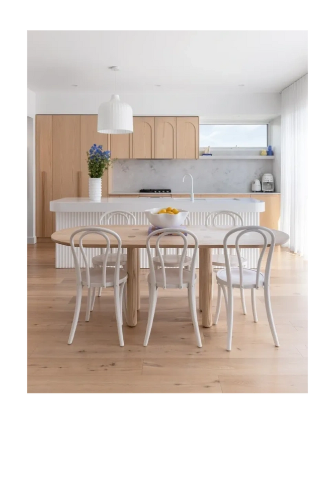 Custom built kitchen along with Rowely dining table
