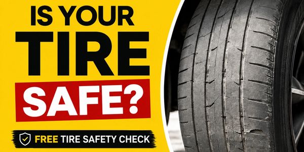 Check if your tire is safe with a free safety check.
