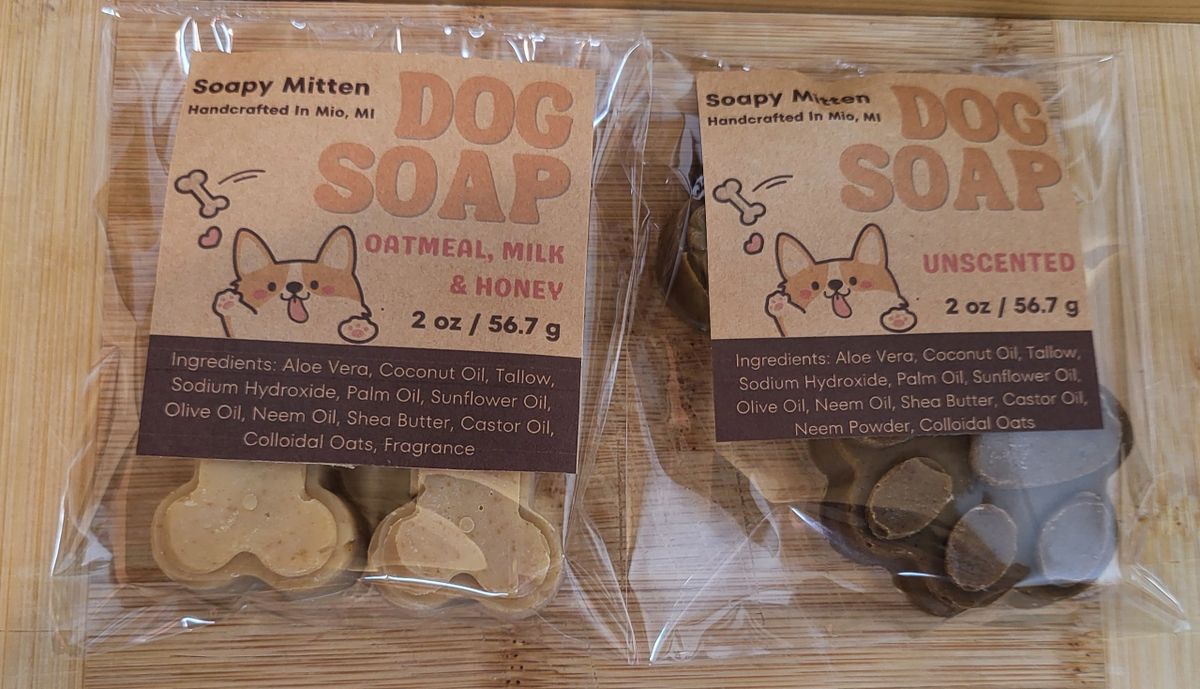 Oat & Neem Soaps for Dogs 2 Pack (2oz)