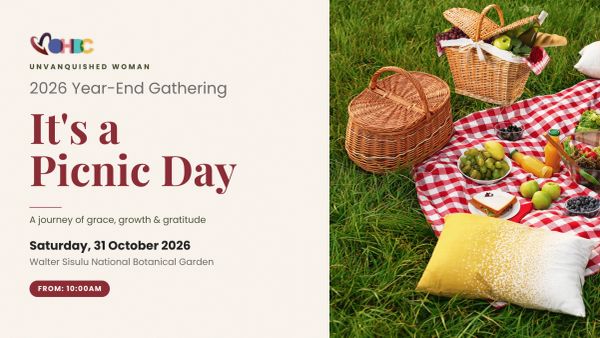 Invitation for a 2026 year-end picnic gathering at Walter Sisulu National Botanical Garden.