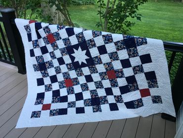 Quilt of Valor made by my Mother for my brother Leonard.