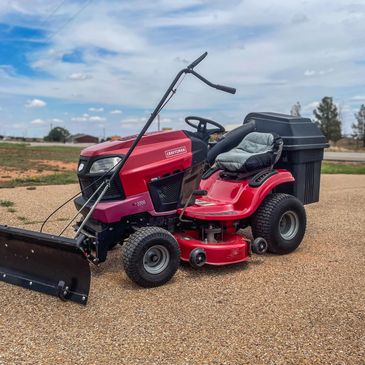 red riding lawn mower 