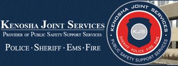 Logo for Kenosha Joint Services providing police, sheriff, EMS, and fire support.