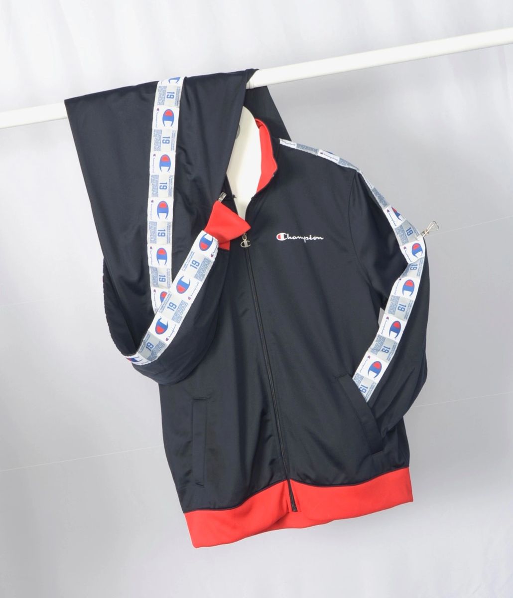 Champion Track Jacket, Blue/White/Red, Size M to 3XL
