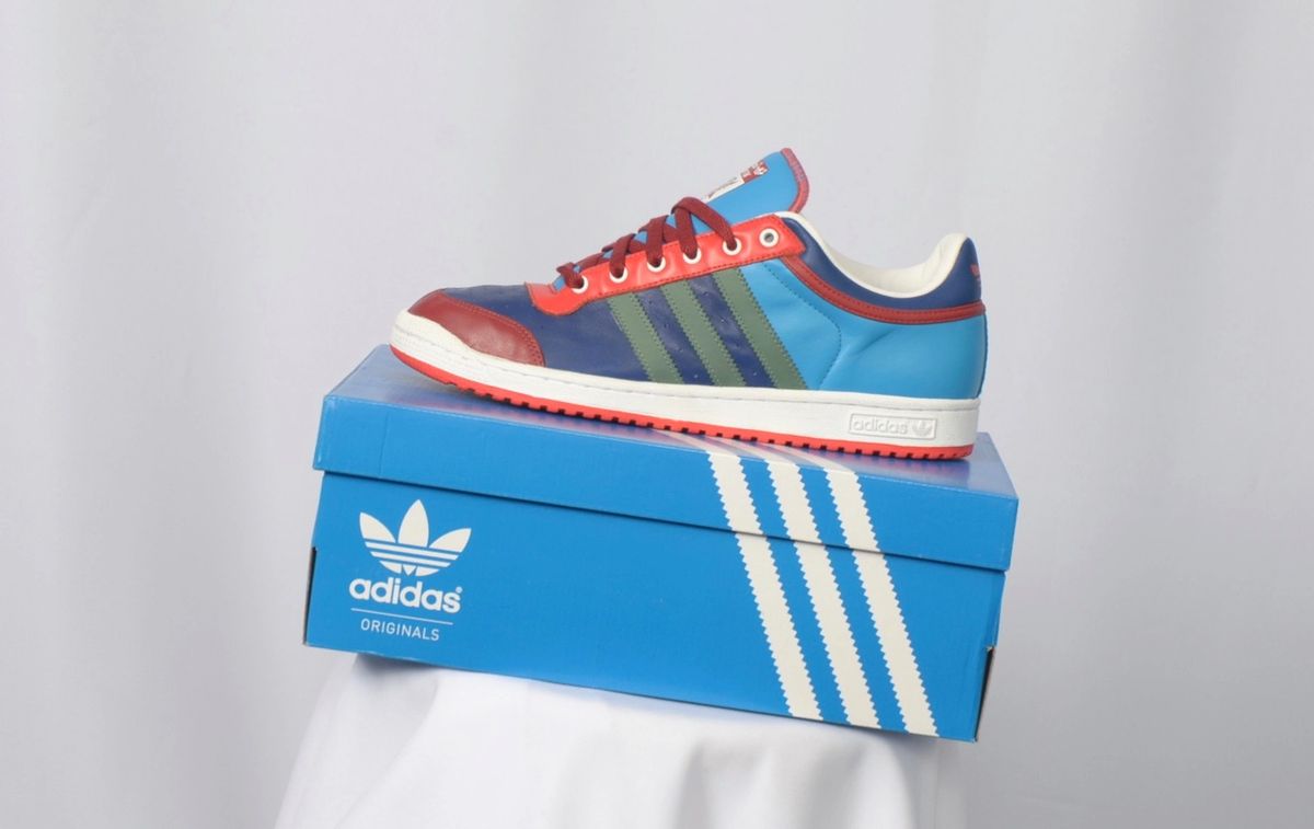 Adidas Top Ten Lo, Midblu/Tecgre/Pool, Adult Size 10 Only, Product Code#  919411