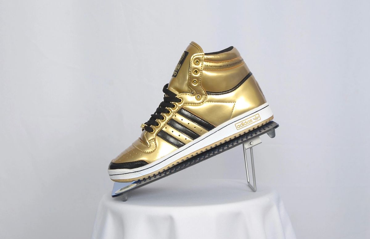 Adidas Top Ten Hi Star Wars "C3PO Custom Designed", Goldmt/goldmt/ftwwht/  Size 8.0 to 13.0