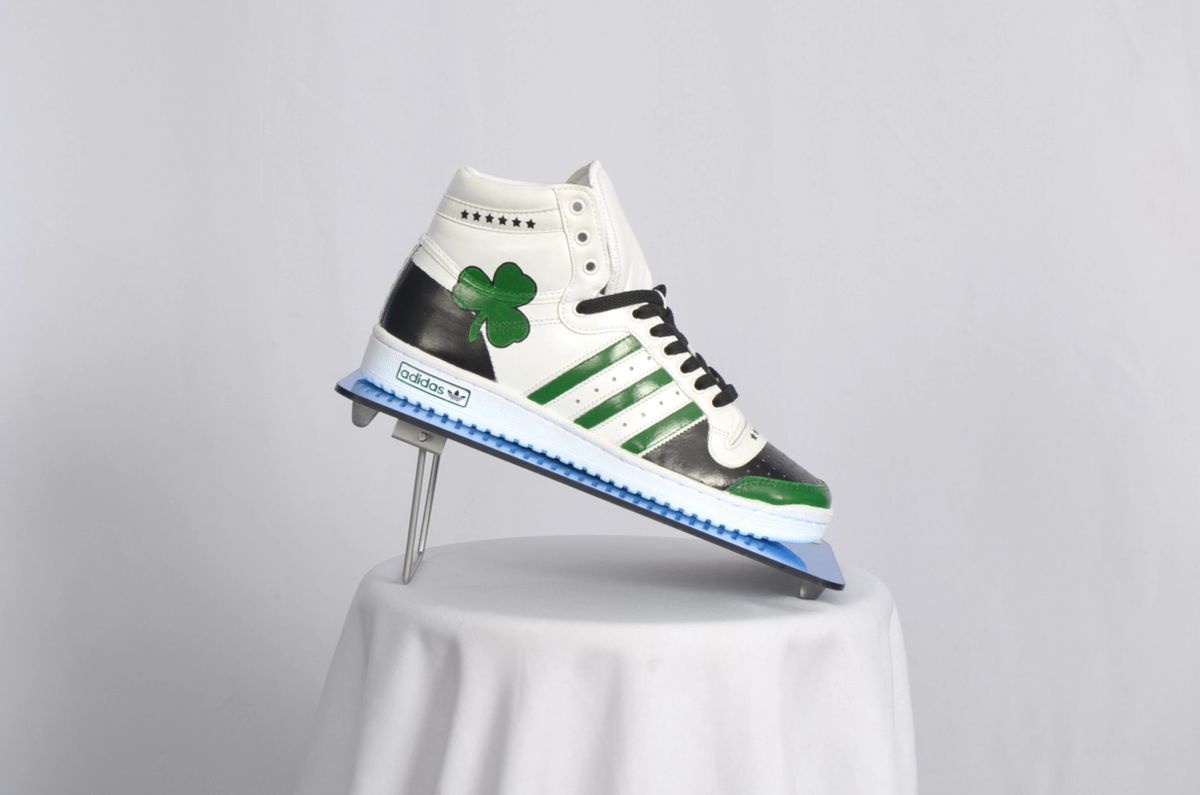 Adidas Top Ten "Shamrock Custom Design," Cblack/white/celticgreen, Size 5.0  to 15.0