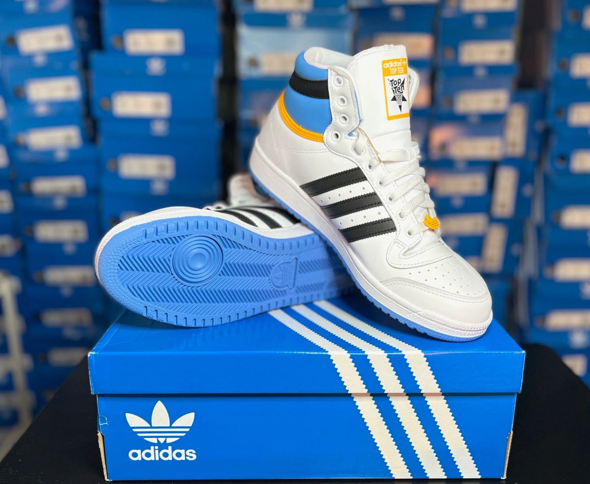 Adidas Top Ten Hi Ftwwht cblack cogold Size 8.0 to 13.0