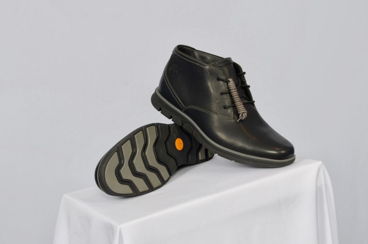 Timberland Bradstreet Plain Toe Chukka Shoes, Black, Men Size 8.5 only,  Product Code# 5142A