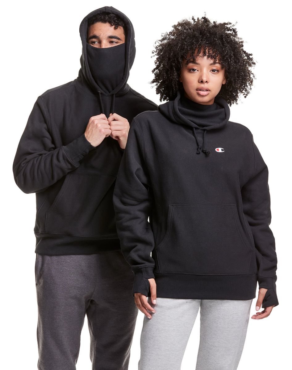 Champion Clab Defender Series Reverse Weave Hoodie With Two Detachable  Scarferchief Masks in Green