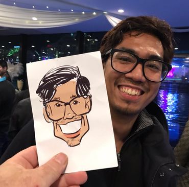 digital caricatures printed on the spot at your event by Sydney Cartoonist Brett Bower