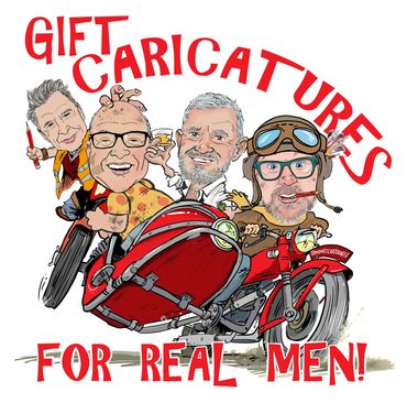 Order a gift caricature now!
#GiftIdeas #CustomArt #BespokeCaricature #PersonalisedGift 