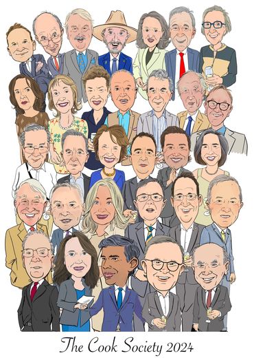 Group caricature of team 