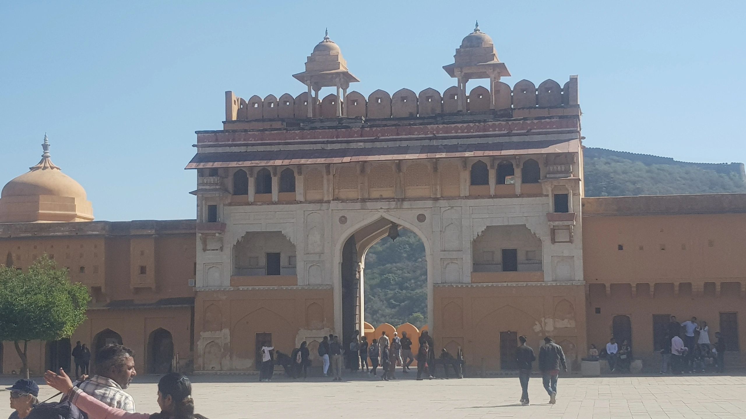 Forecourt of Amber Fort 