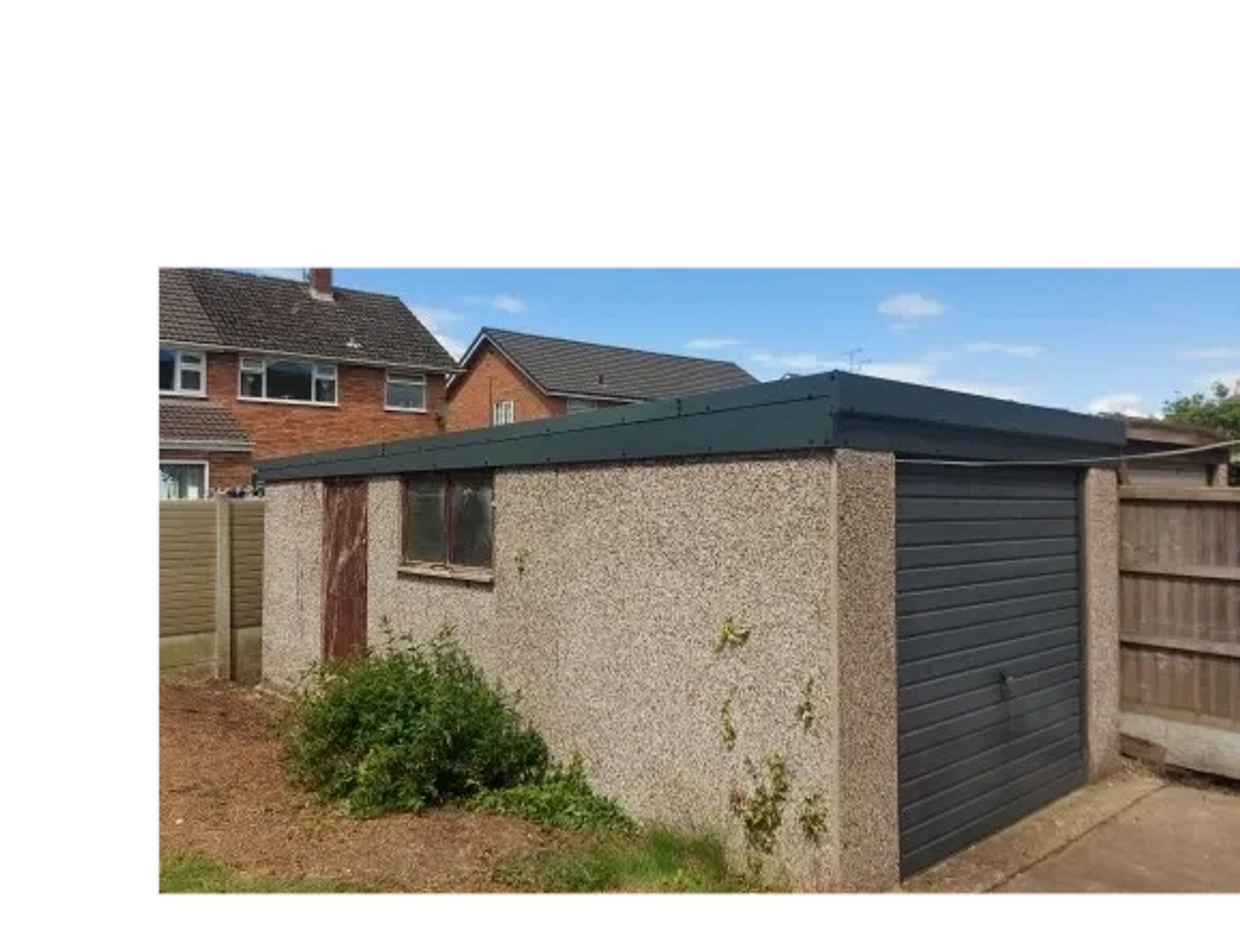 New roof and side timber covered in Anthracite steel flashings.No need to paint 