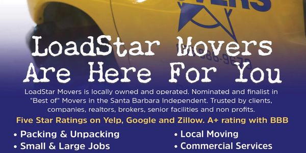 LoadStar Movers offers trusted, local moving and packing services with five-star ratings and excellent client reviews.