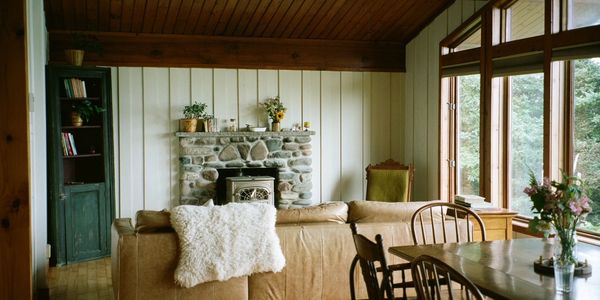 tidy, organized, clean living room