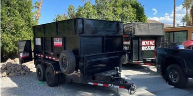 14 and 16 cubic yard dumpsters ready for rental in Coachella Valley Ca