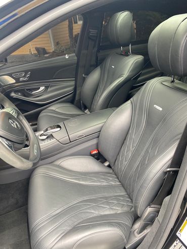 Clean front car seats