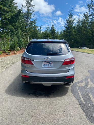 Back of a car on the road