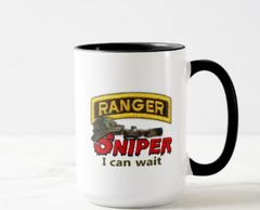 Army 75th Ranger Regiment Recon Sniper Coffee Tea Cup