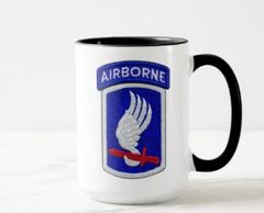 Army 173rd Airborne Brigade patch coffee tea cup.