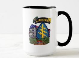 Army 5th Special Forces Group Green Berets patch SFGA veterans Vietnam war vets Coffee ea Cup.