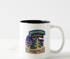 12th Special Forces Group Green Berets SFGA SFG Vet Two-Tone Coffee Cup.