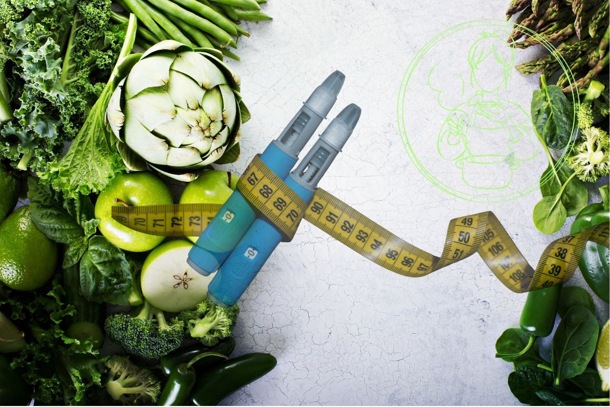 GLP-1 with fresh veggies, evidence-based nutrition support from dietitian, Redcliffe & Moreton Bay