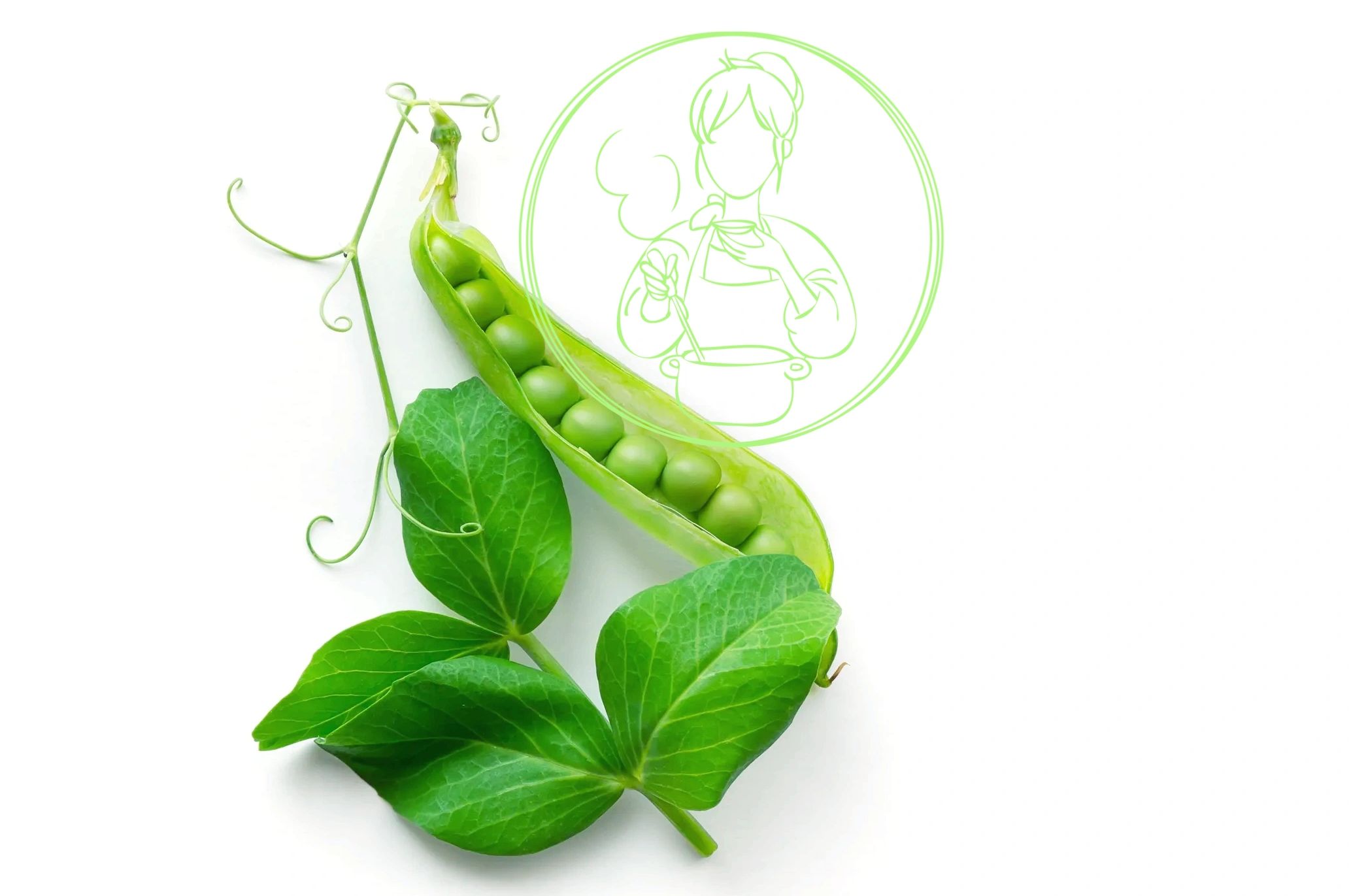 green peas in pod for fibre-rich, dietitian-approved meals, Redcliffe & Moreton Bay 