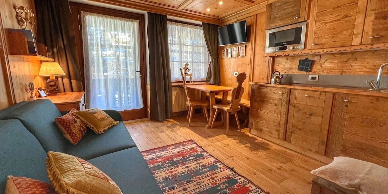 zona giorno casa montagna