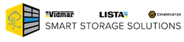 Logo for smart storage solutions featuring Vidmar, Lista, and CribMaster brands.