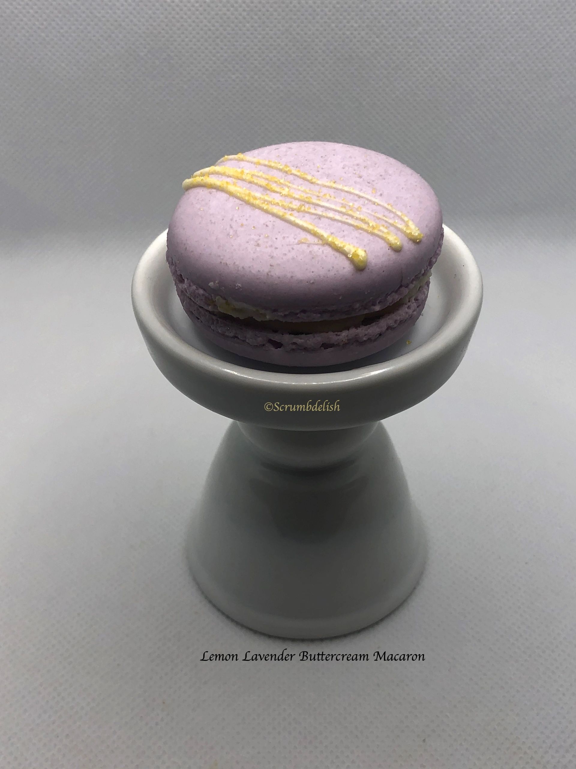 Lemon Lavender Buttercream Macaron
