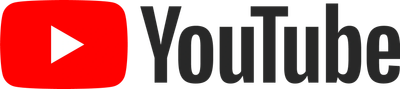 YouTube logo with play button.