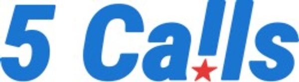 Logo with '5 Calls' text in blue and a red star.